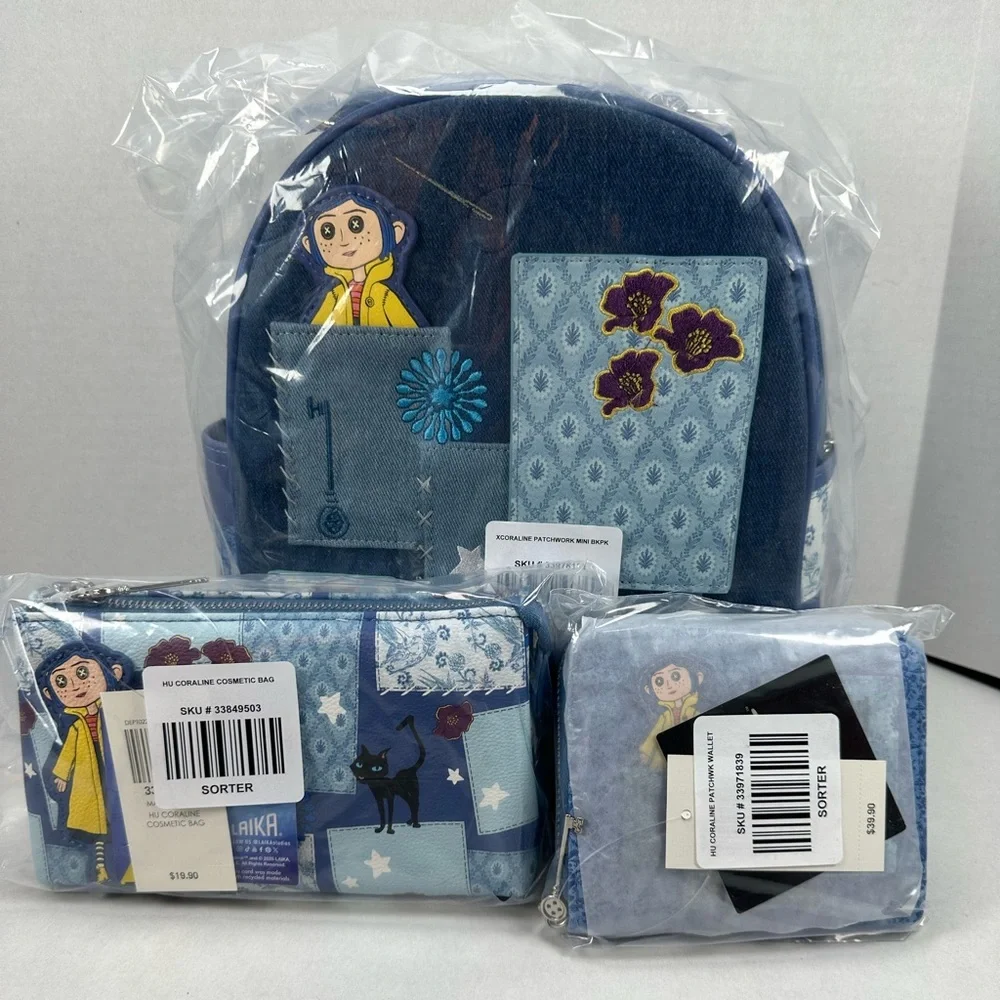 Bioworld Coraline Patchwork Denim Complete Set - Picture 14 of 14
